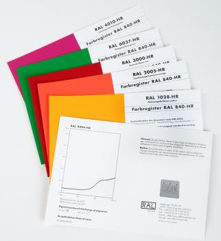 RAL 840-HR Einzelkarte semi-matt